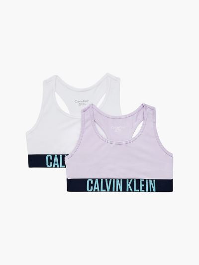 Calvin Klein Ruhák HU479988 | Calvin Klein Modern Cotton Lány Bralette Fehér / Levendula